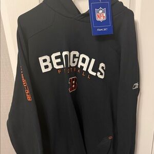Reebok Men's Black Bengals Sweater